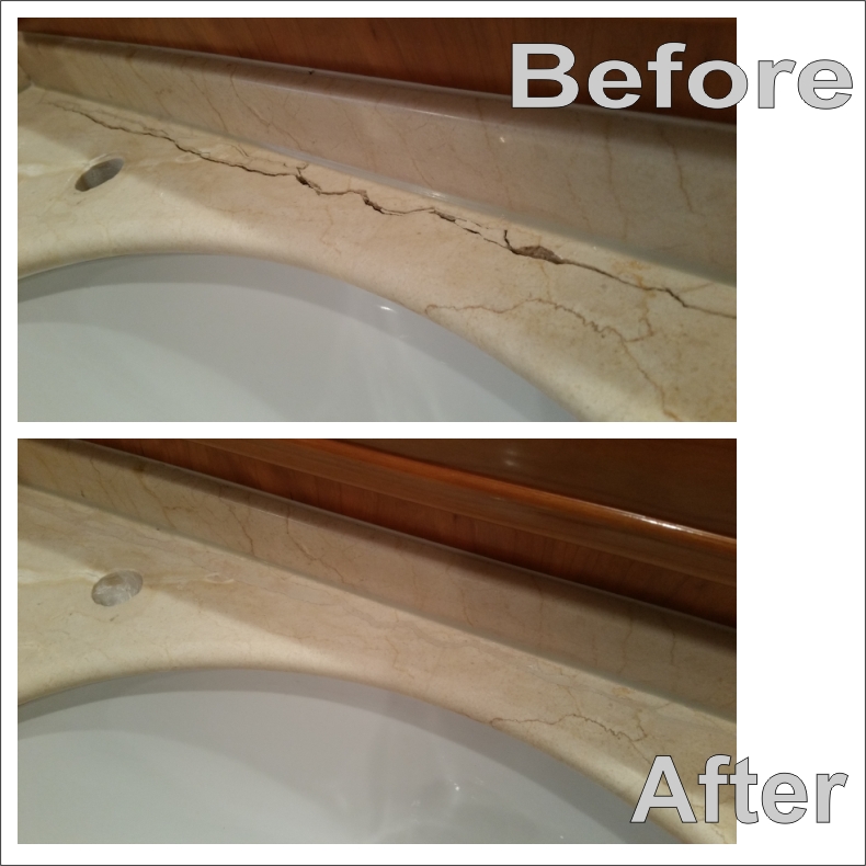 Marble sink repairs