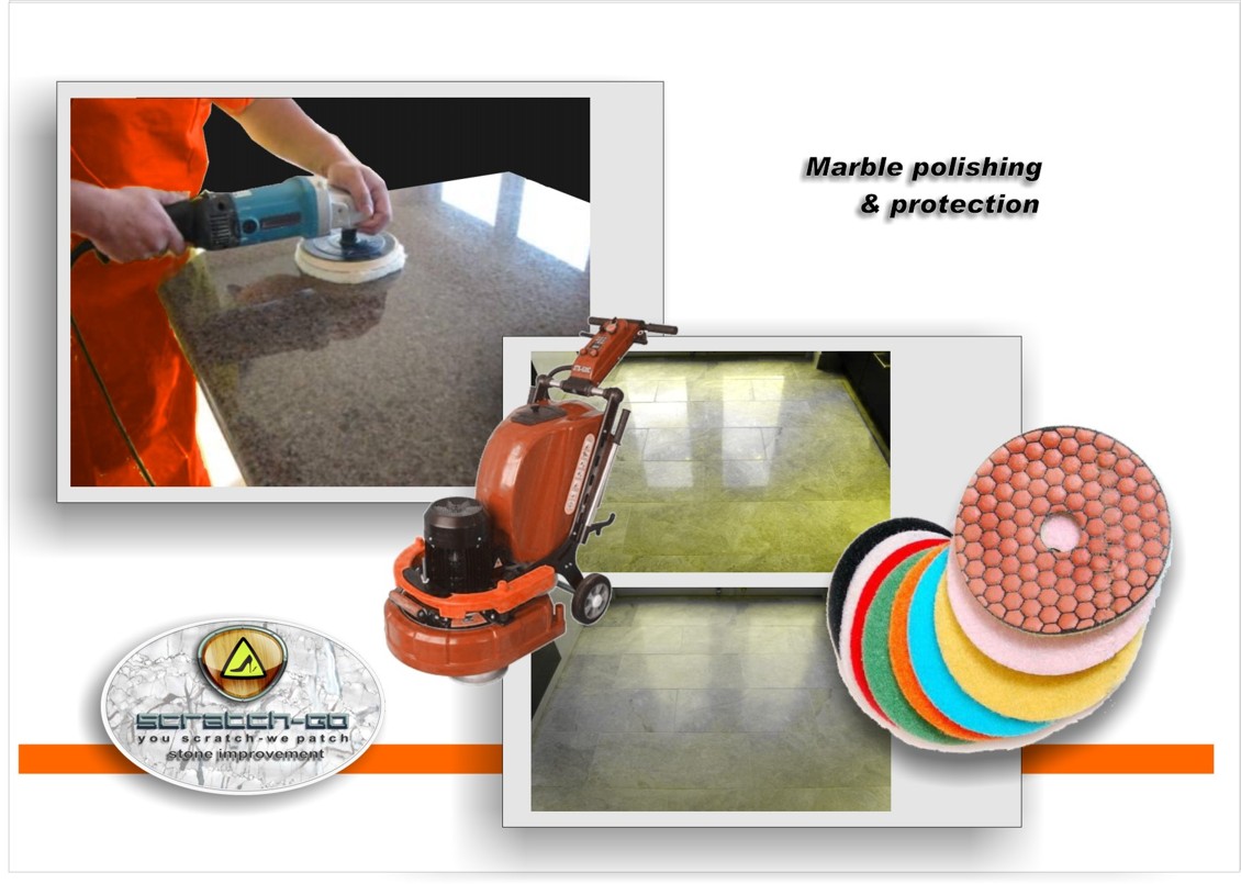 Marble polishing machines